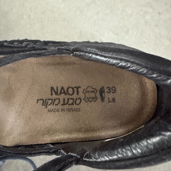 Naot Women's Black Suede Calathea Wedge Size 39/8 - Picture 9 of 10
